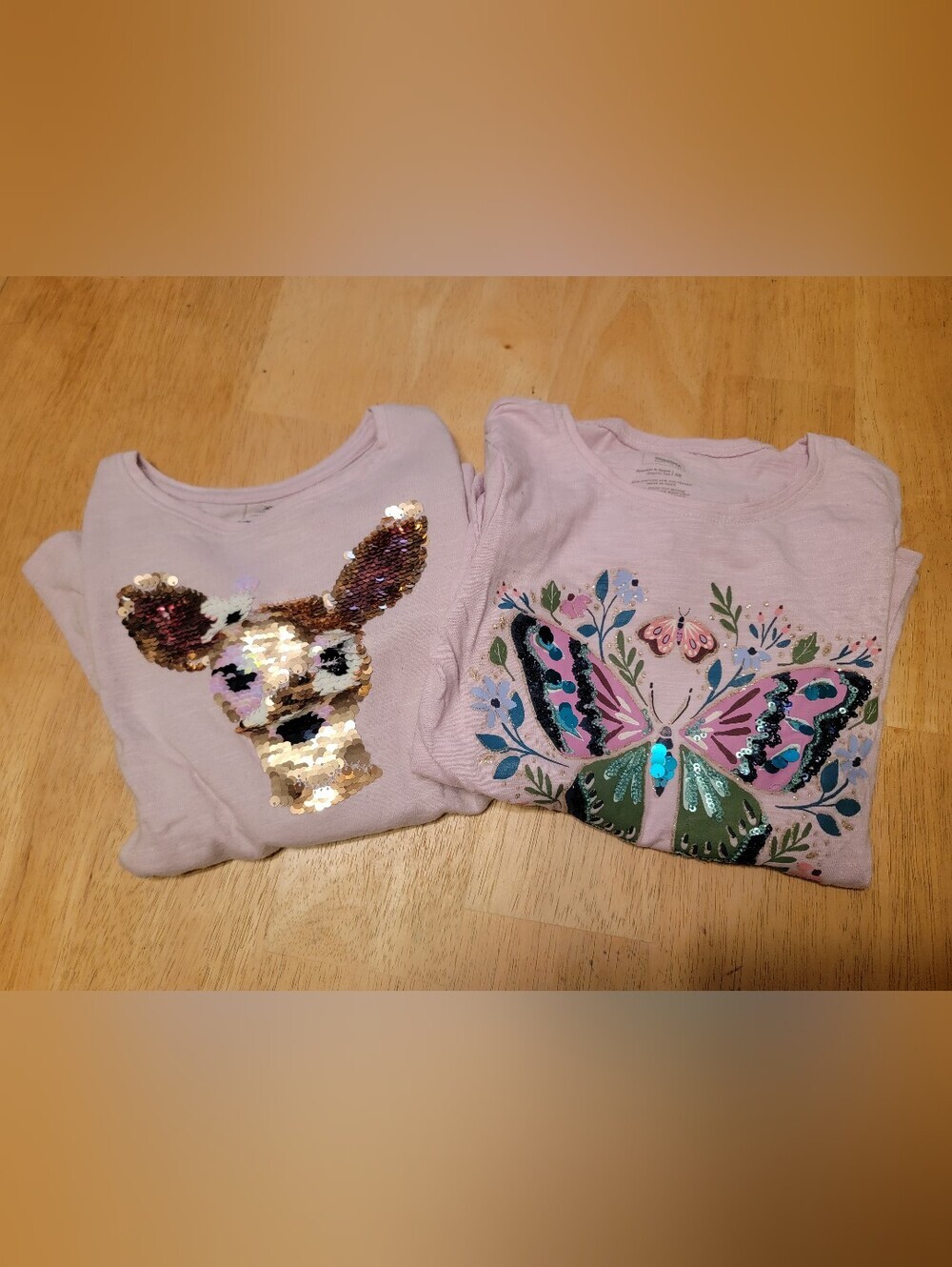 Girls 2 Pack Sonoma Baby Pink Long Sleeve Tees 6x
